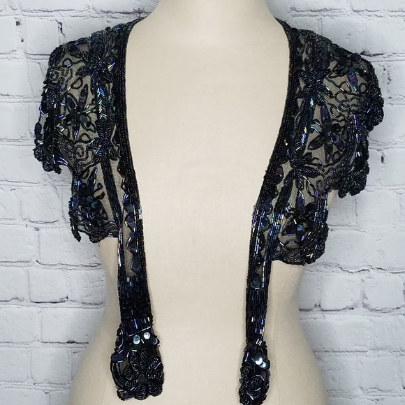 Western Fashion Beades Sequins Collar Glamorous Bohemian Vintage - Picture 6 of 7